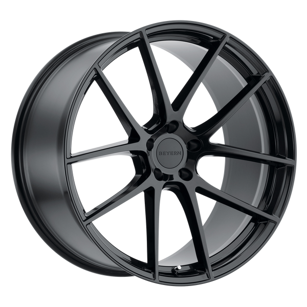 15x8 5x120 Beyern Wheels Ritz Gloss Black 15 offset 74.1 hub