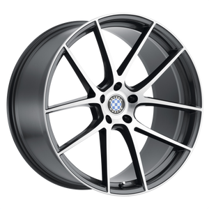 20x12 5x112 Beyern Wheels Ritz Gunmetal 39 offset 66.56 hub