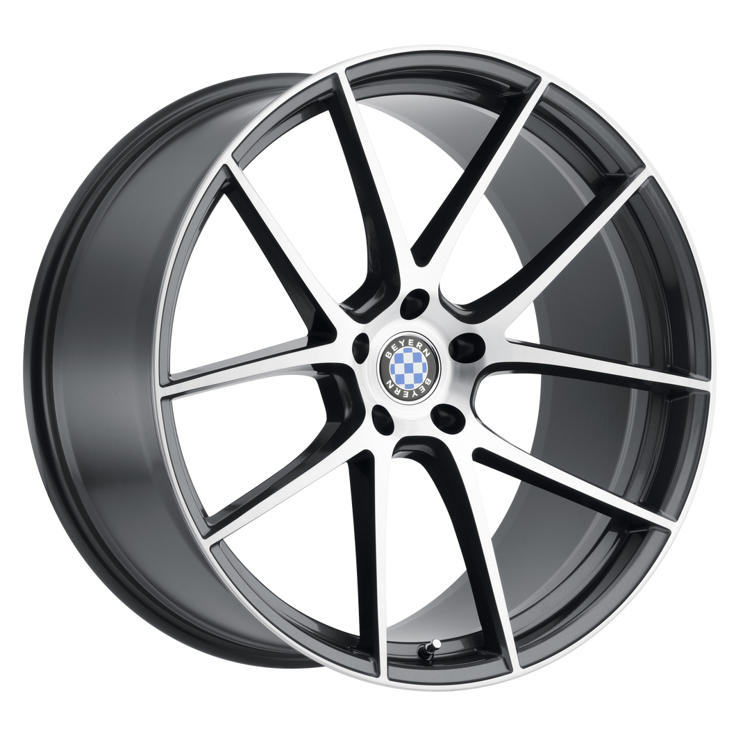 20x12 5x112 Beyern Wheels Ritz Gunmetal 39 offset 66.56 hub