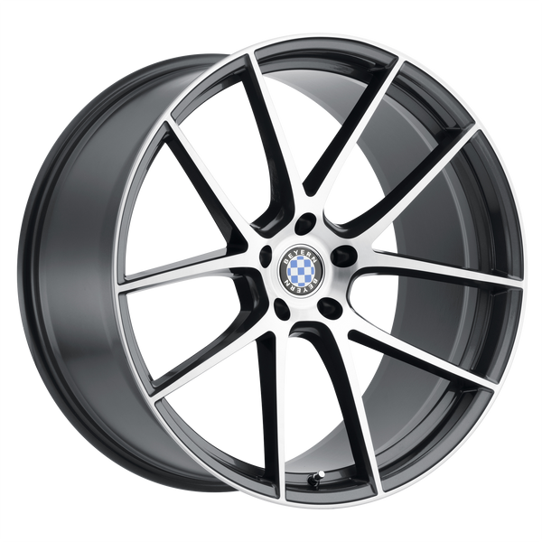 20x12 5x120 Beyern Wheels Ritz Gunmetal 35 offset 72.56 hub