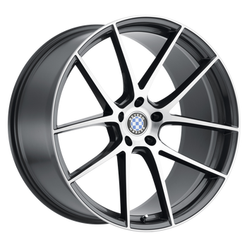 20x12 5x120 Beyern Wheels Ritz Gunmetal 35 offset 72.56 hub