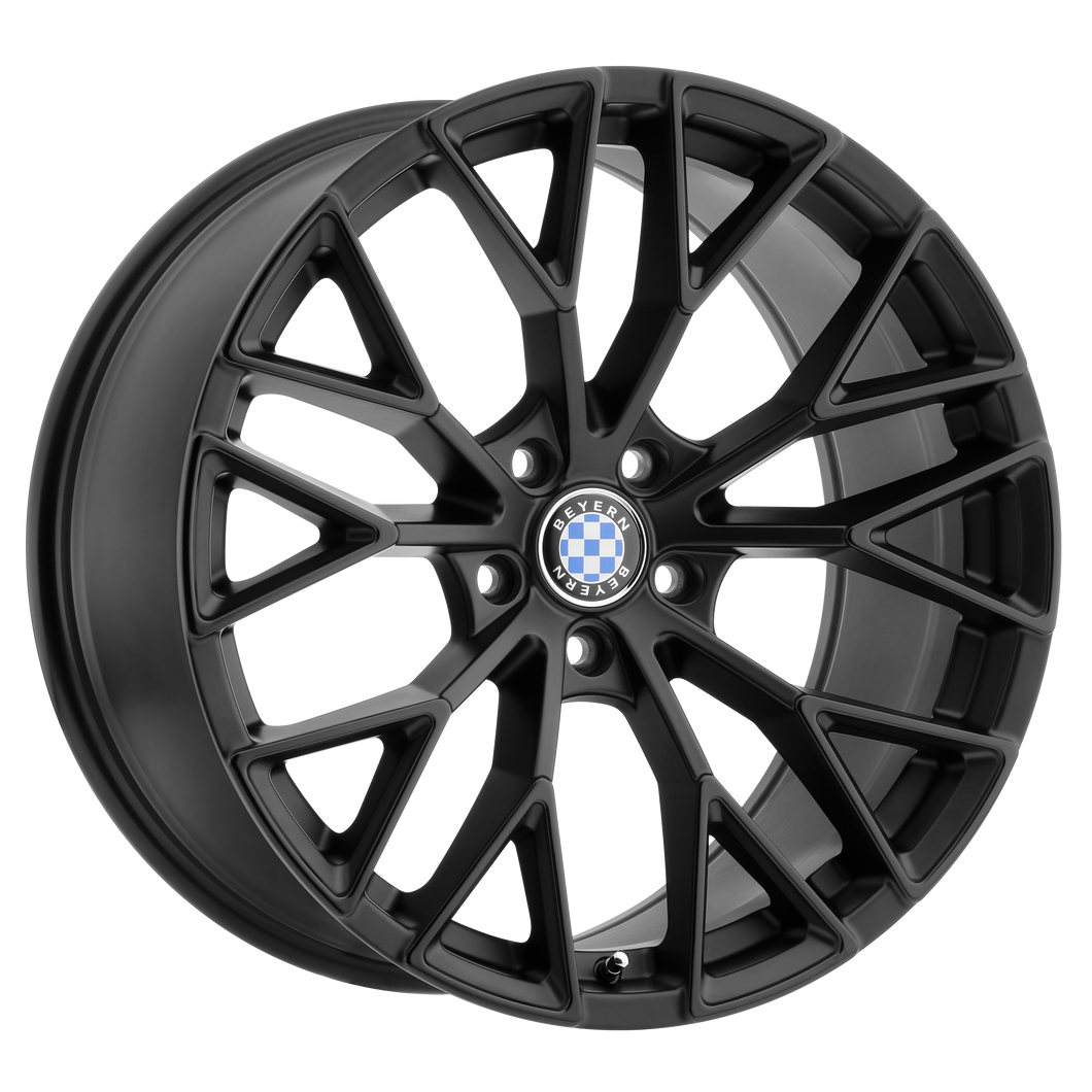 20x10 5x120 Beyern Wheels Antler Black 15 offset 74.1 hub