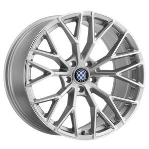 18x10 5x120 Beyern Wheels Antler Silver With Mirror Cut Face 15 offset 74.1 hub