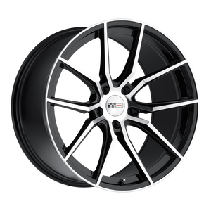 21x10 5x120.65 Cray Wheels Spider Gloss Black 76 offset 70.3 hub