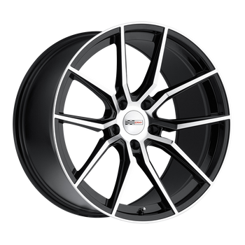 20x9 5x120.65 Cray Wheels Spider Gloss Black 50 offset 70.3 hub