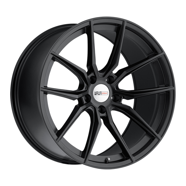 20x9 5x120.65 Cray Wheels Spider Matte Black 76 offset 70.3 hub