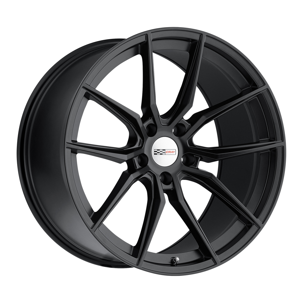 21x10 5x120.65 Cray Wheels Spider Matte Black 76 offset 70.3 hub