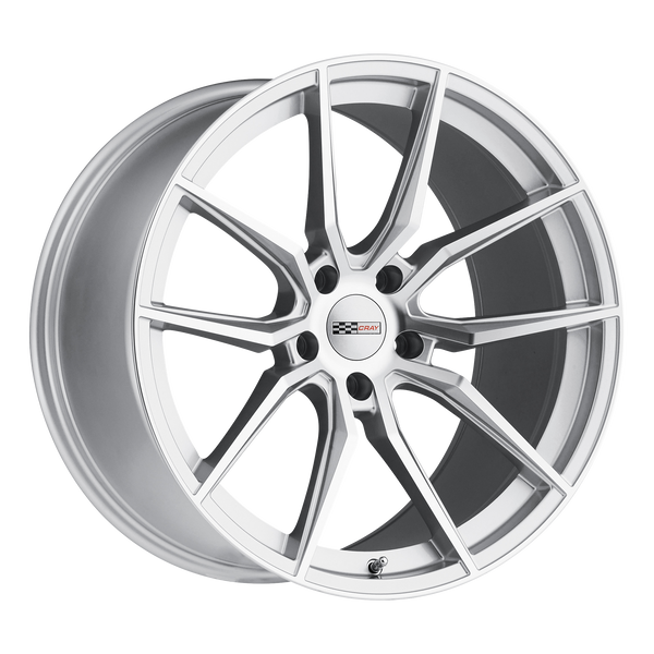 21x10.5 5x120.65 Cray Wheels Spider Silver With Mirror Cut Face 65 offset 70.3 hub