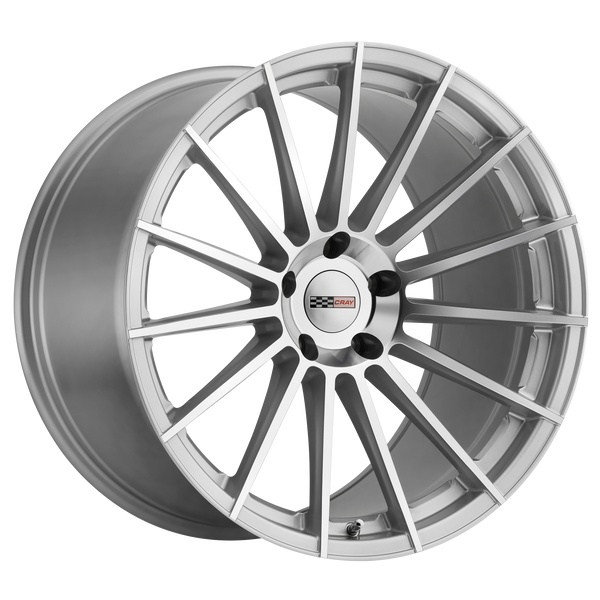 21x9 5x120 Cray Wheels Mako Silver With Mirror Cut Face 52 offset 67.06 hub