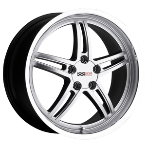 21x9 5x120.65 Cray Wheels Scorpion Hyper Silver With Mirror Cut Lip 50 offset 70.3 hub