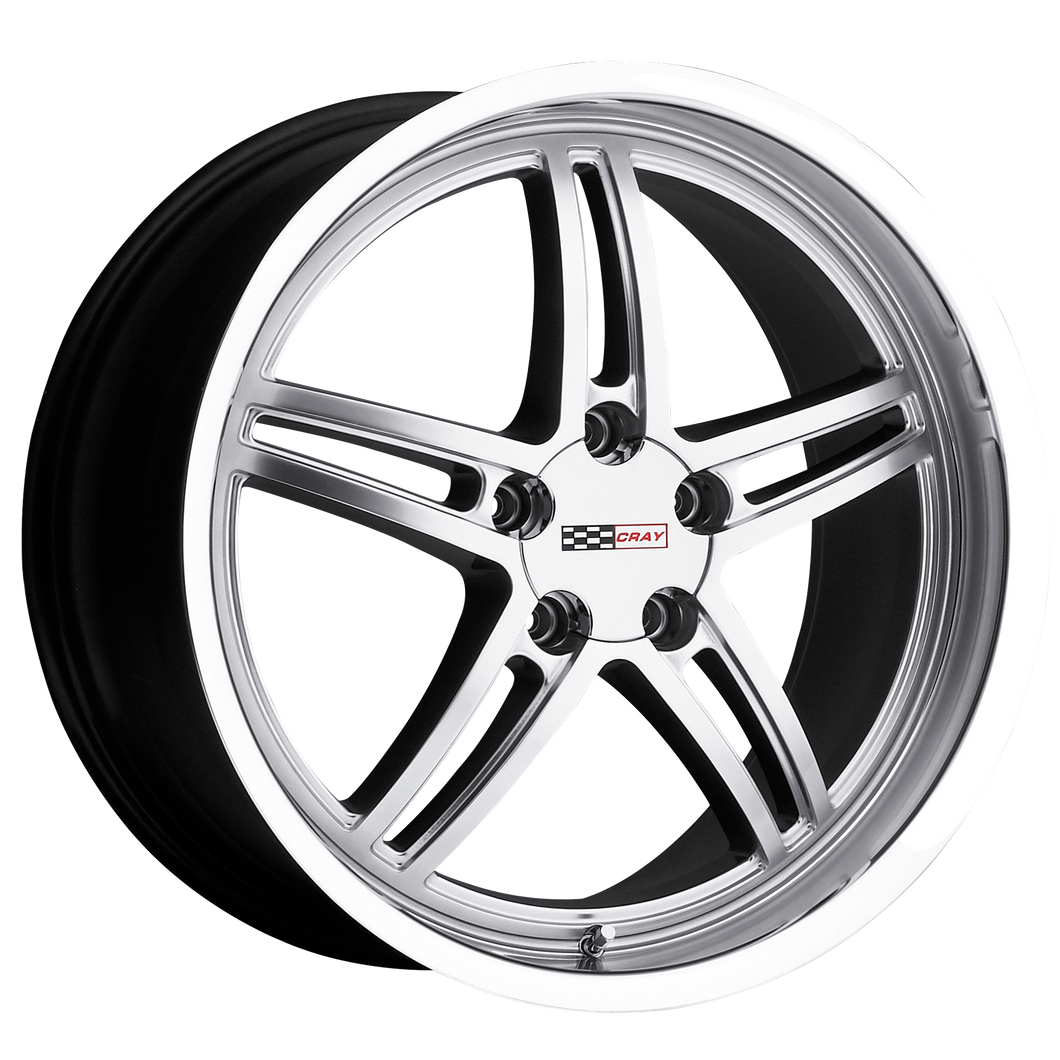 21x9 5x120.65 Cray Wheels Scorpion Hyper Silver With Mirror Cut Lip 50 offset 70.3 hub