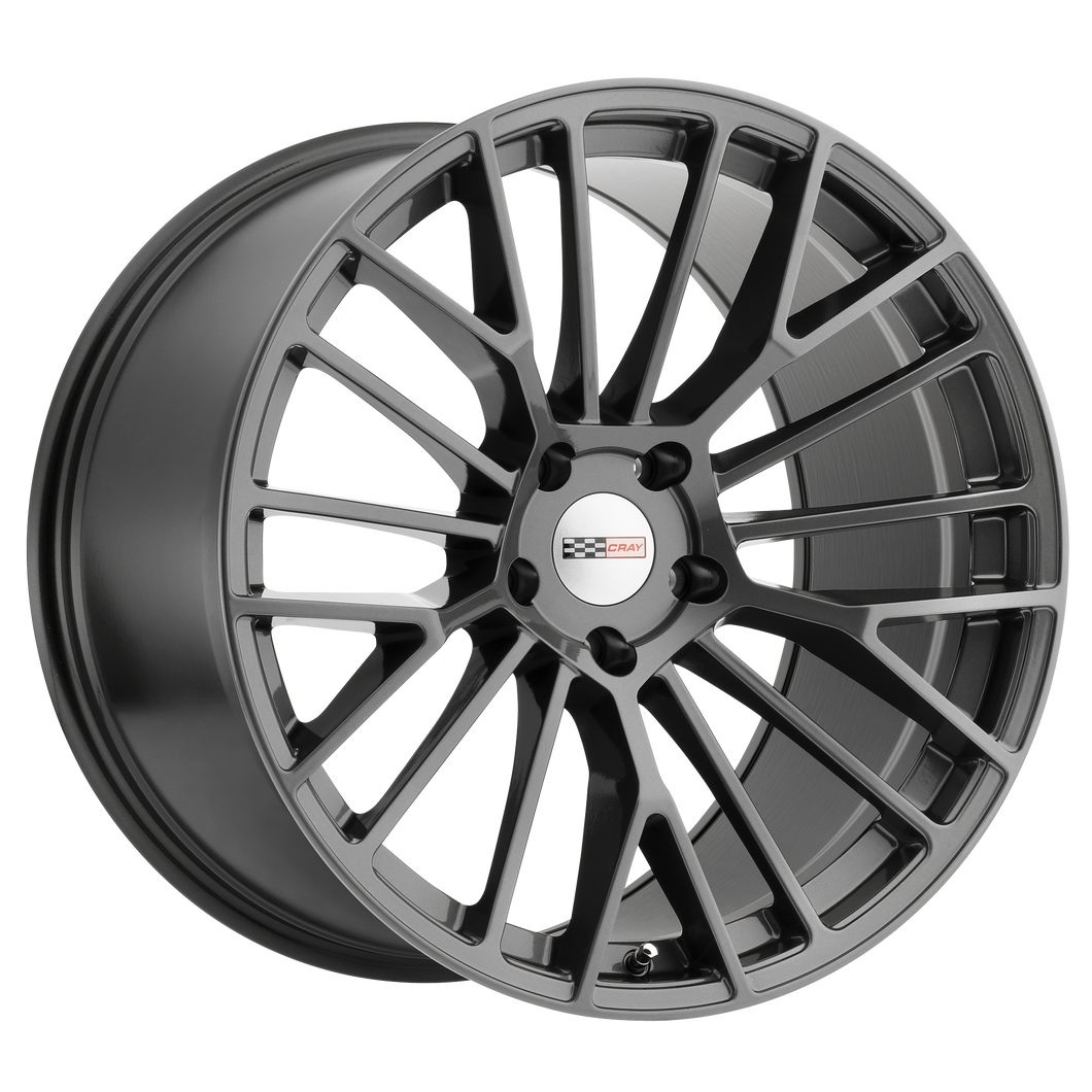 21x10.5 5x120.65 Cray Wheels Astoria High Gloss Gunmetal 65 offset 70.3 hub