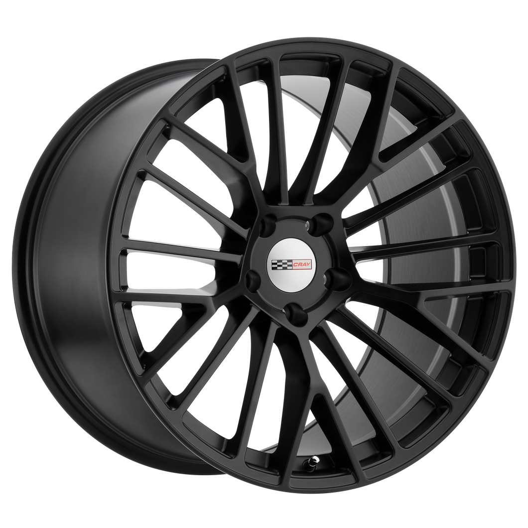 20x9 5x120.65 Cray Wheels Astoria Matte Black 41 offset 70.3 hub