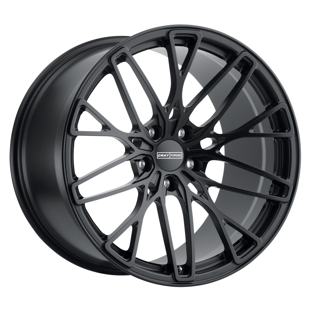 21x11 5x120.65 Cray Wheels Falcon Matte Black 76 offset 70.3 hub