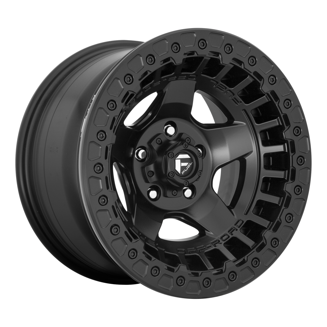 17x9 Fuel Offroad Wheels D118 Warp Beadlock 5x127 -15 Offset 71.5 Centerbore Matte Black