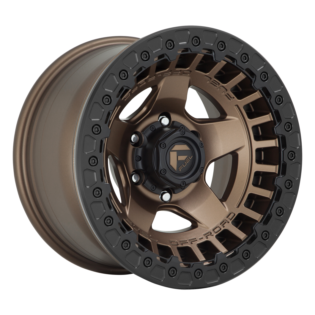 17x9 Fuel Offroad Wheels D119 Warp Beadlock 5x127 -15 Offset 71.5 Centerbore Bronze