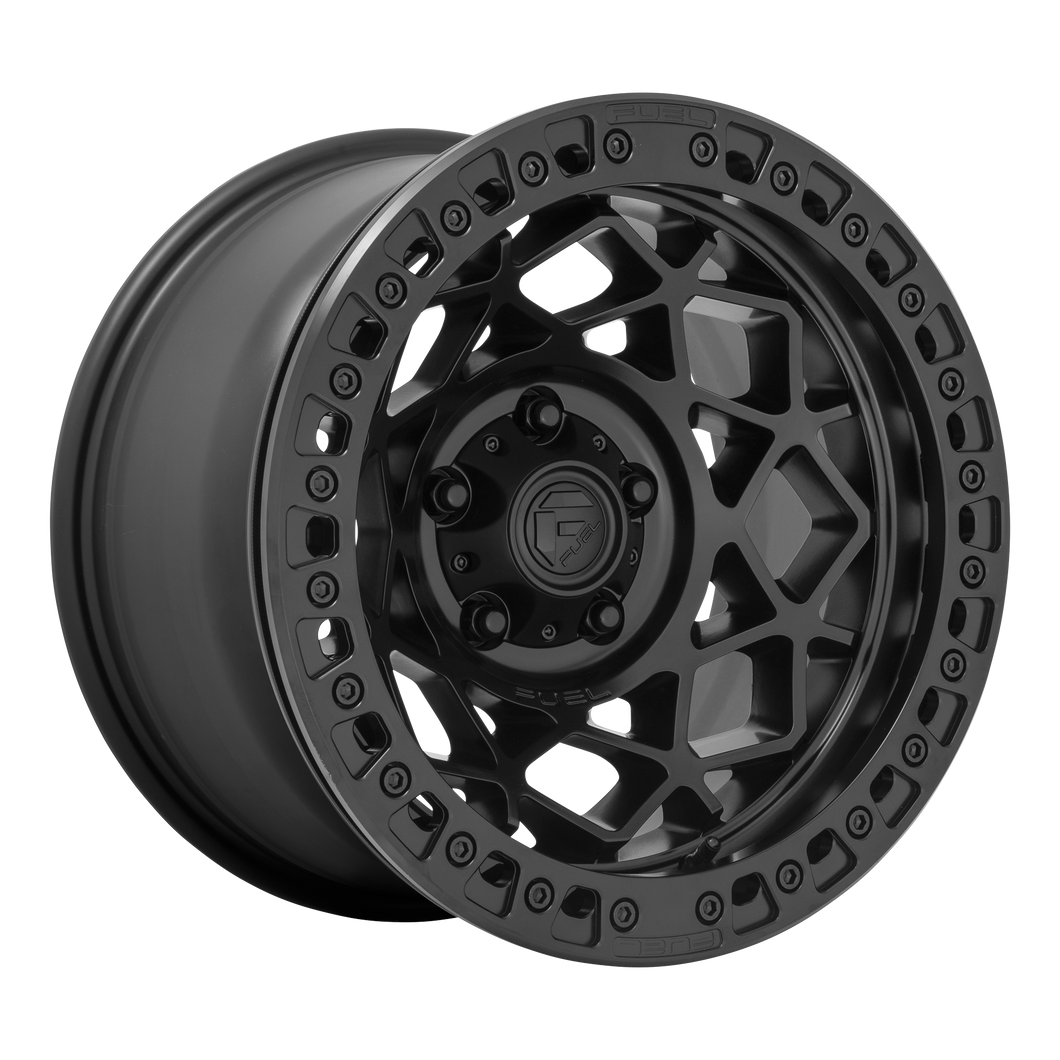 17x9 Fuel Offroad Wheels D120 Unit Beadlock 6x139.7 -15 Offset 106.1 Centerbore Blackout