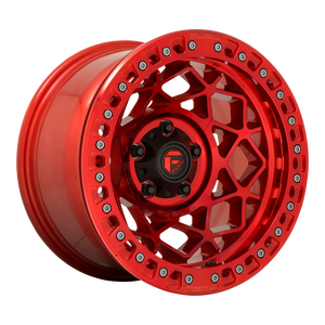 17x9 Fuel Offroad Wheels D121 Unit Beadlock 5x127 -15 Offset 71.5 Centerbore Candy Red