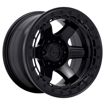 17x9 Fuel Offroad Wheels D122 Block Beadlock 5x127 -15 Offset 71.5 Centerbore Matte Black