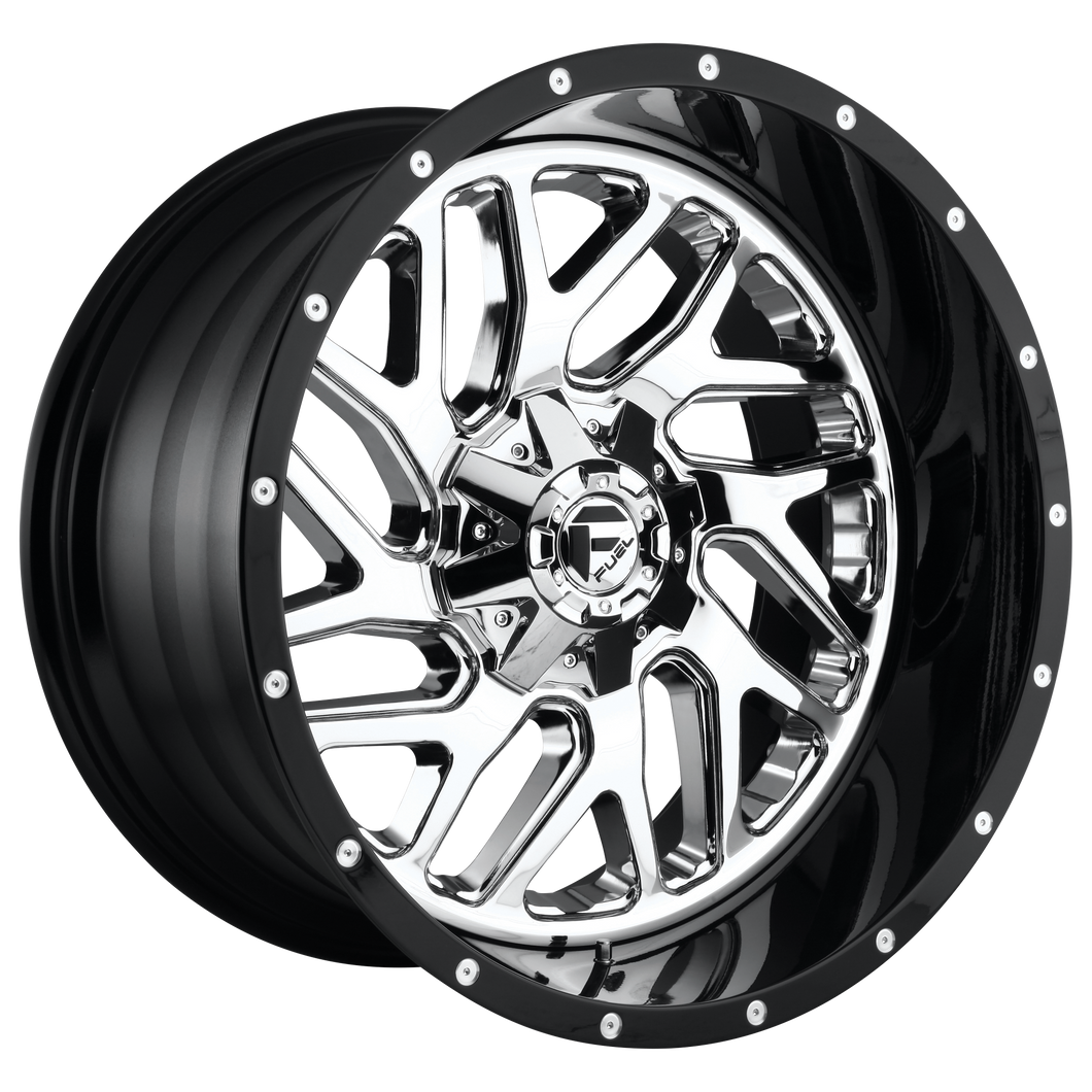 22x14 Fuel Offroad Wheels D211 Triton 8x165.1 -70 Offset 125.2 Centerbore Chrome