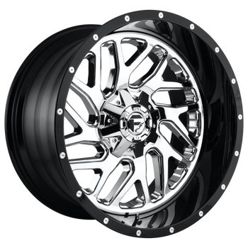 22x12 Fuel Offroad Wheels D211 Triton 6x135/6x139.7 -44 Offset 106.1 Centerbore Chrome