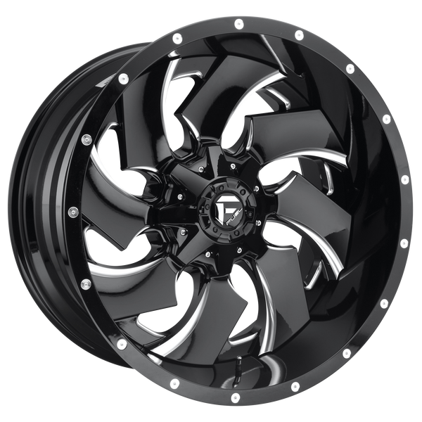 22x10 Fuel Offroad Wheels D239 Cleaver 8x180 -13 Offset 124.2 Centerbore Gloss Black