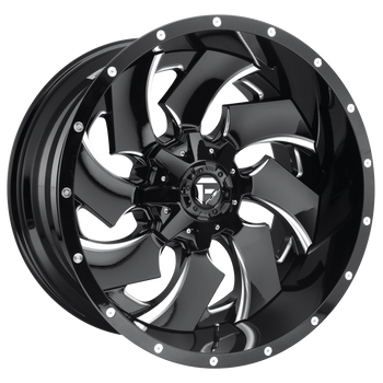 22x10 Fuel Offroad Wheels D239 Cleaver 8x180 -13 Offset 124.2 Centerbore Gloss Black