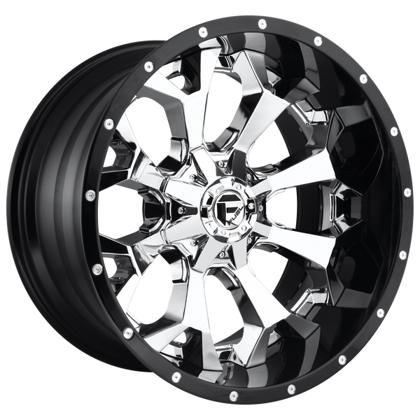 22x10 Fuel Offroad Wheels D246 Assault 8x165.1 -13 Offset 125.1 Centerbore Chrome