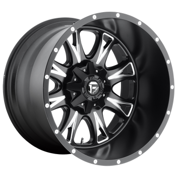 17x9 Fuel Offroad Wheels D513 Throttle 8x165.1 1 Offset 125.1 Centerbore Matte Black