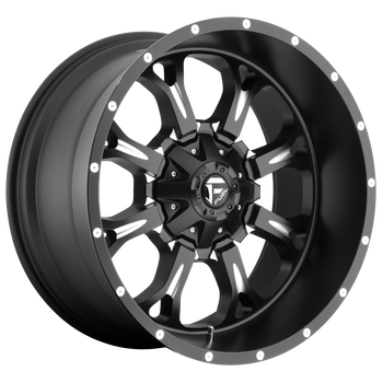 17x9 Fuel Offroad Wheels D517 Krank 8x165.1 1 Offset 125.1 Centerbore Matte Black