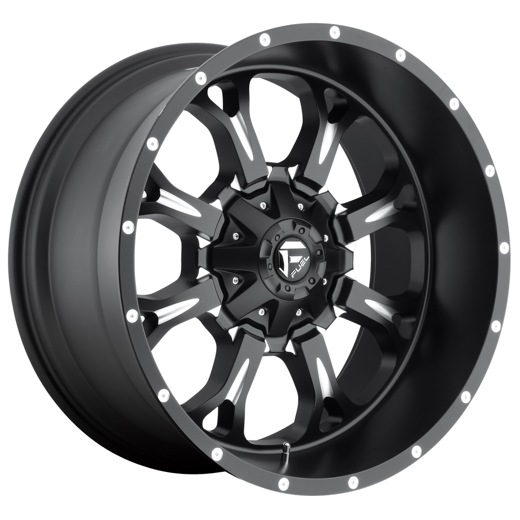 17x9 Fuel Offroad Wheels D517 Krank 8x165.1 1 Offset 125.1 Centerbore Matte Black