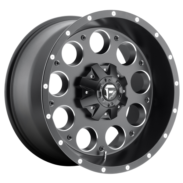 16x8 Fuel Offroad Wheels D525 Revolver 6x139.7 1 Offset 108 Centerbore Matte Black