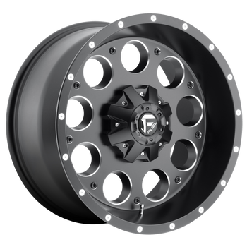 16x8 Fuel Offroad Wheels D525 Revolver 6x139.7 1 Offset 108 Centerbore Matte Black