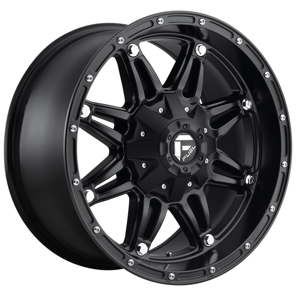 17x9 Fuel Offroad Wheels D531 Hostage 5x127/5x139.7 -12 Offset 87.1 Centerbore Matte Black