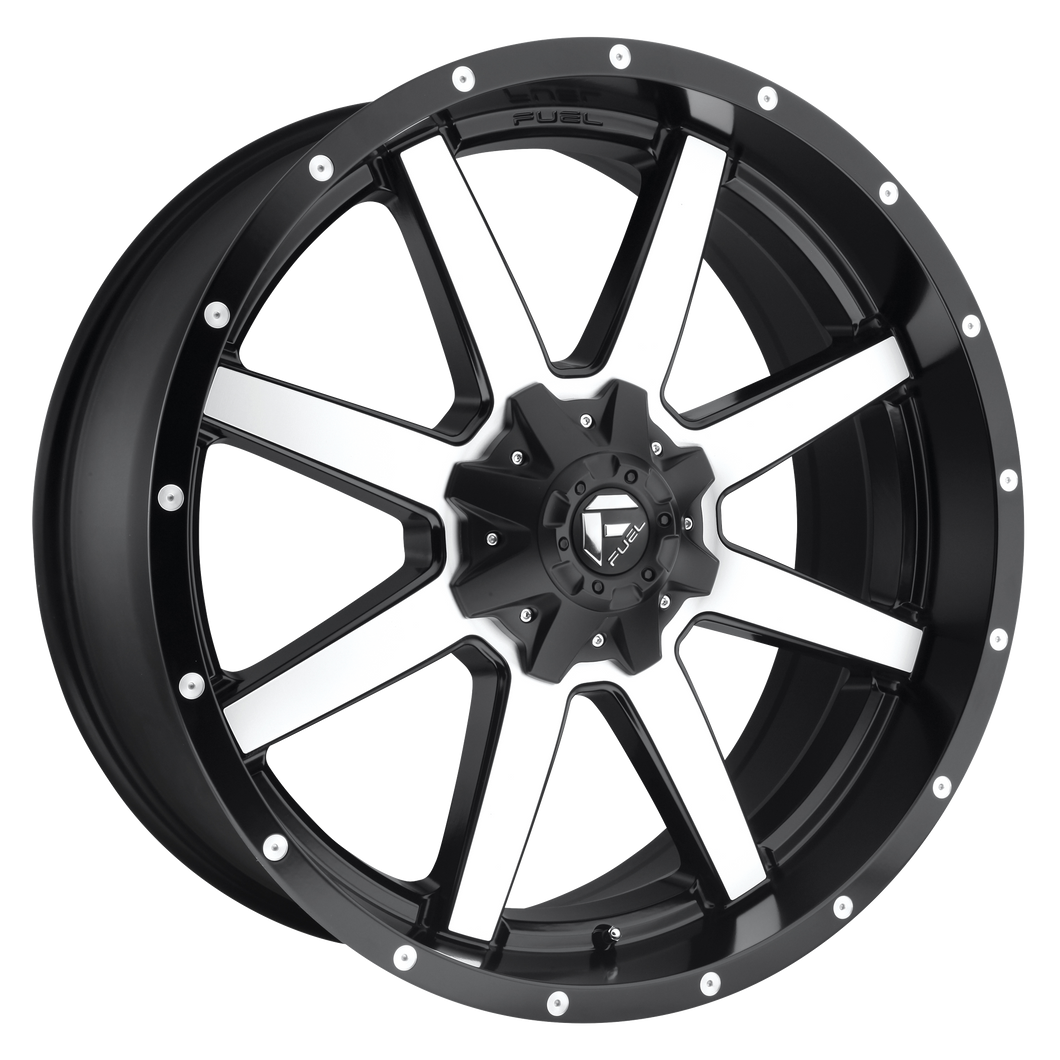 20x12 Fuel Offroad Wheels D537 Maverick 5x127/5x135 -44 Offset 87.1 Centerbore Matte Black