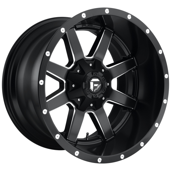 17x6.5 Fuel Offroad Wheels D538 Maverick 8x210 -178 Offset 154.3 Centerbore Matte Black