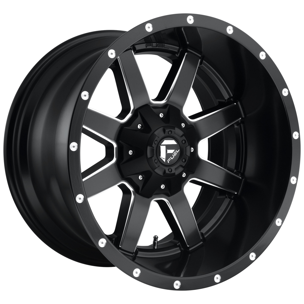 17x6.5 Fuel Offroad Wheels D538 Maverick 8x210 -178 Offset 154.3 Centerbore Matte Black