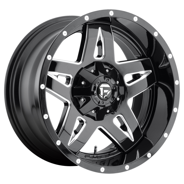 20x10 Fuel Offroad Wheels D554 Full Blown 8x165.1 -12 Offset 125.1 Centerbore Matte Black