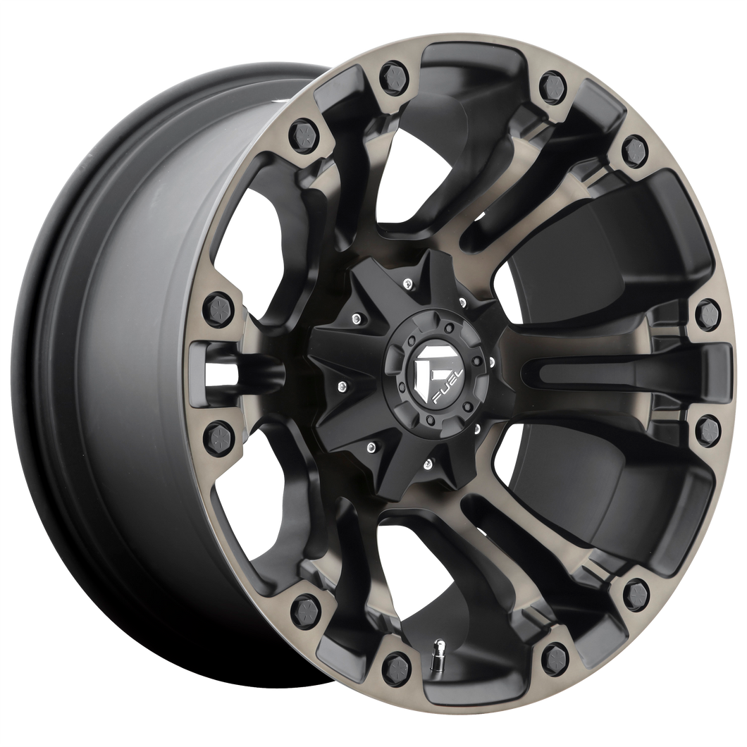 17x9 Fuel Offroad Wheels D569 Vapor 8x170 -12 Offset 125.1 Centerbore Matte Black