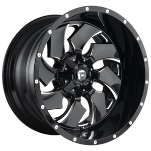 18x9 Fuel Offroad Wheels D574 Cleaver 6x135/6x139.7 -12 Offset 106.1 Centerbore Gloss Black