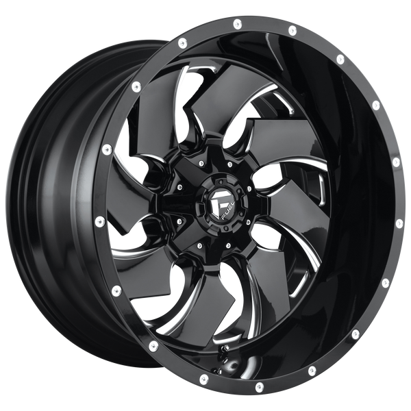 18x9 Fuel Offroad Wheels D574 Cleaver 6x135/6x139.7 -12 Offset 106.1 Centerbore Gloss Black