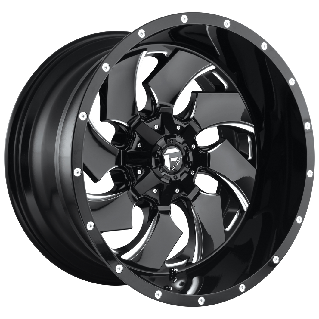 18x9 Fuel Offroad Wheels D574 Cleaver 6x135/6x139.7 -12 Offset 106.1 Centerbore Gloss Black