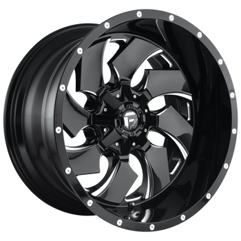 18x9 Fuel Offroad Wheels D574 Cleaver 8x180 20 Offset 124.2 Centerbore Gloss Black