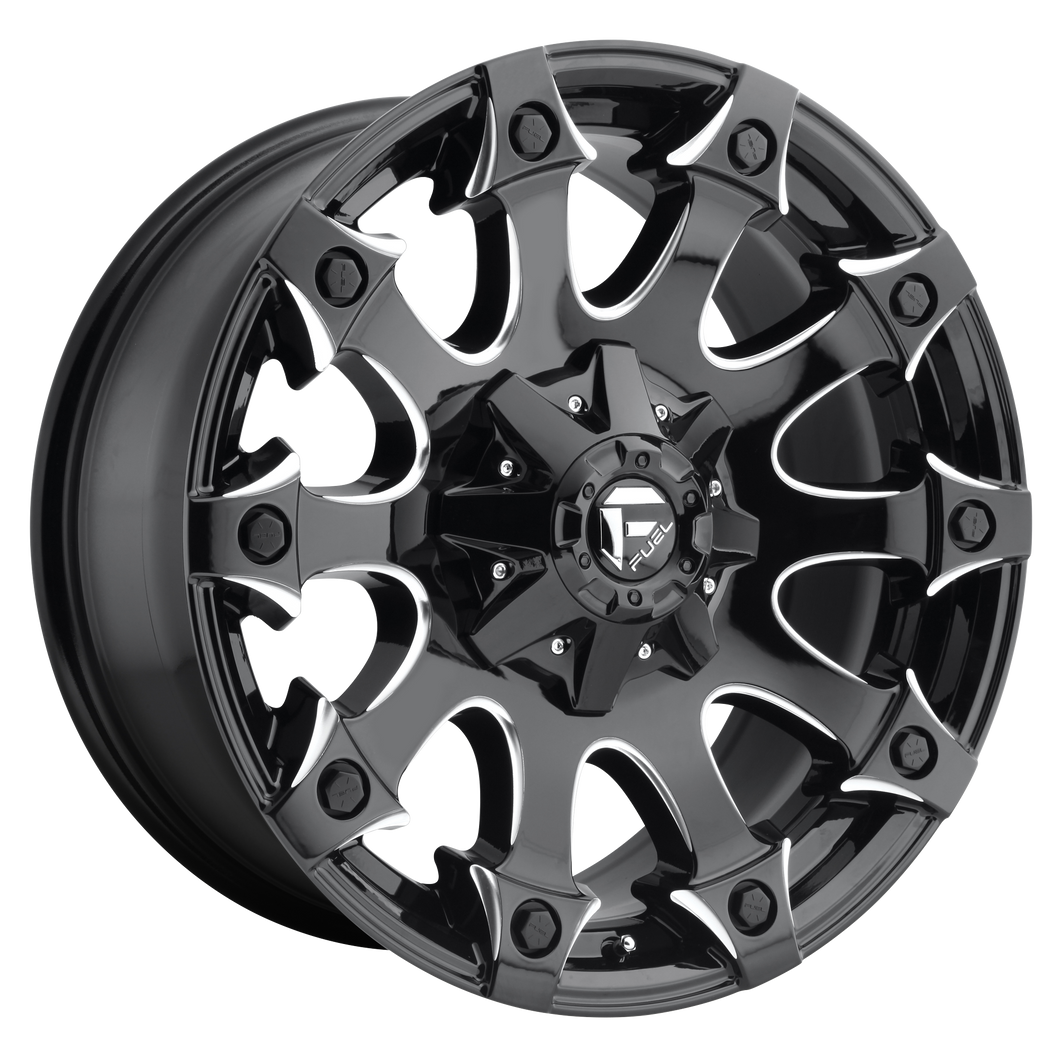 20x10 Fuel Offroad Wheels D578 Battle Axe 8x170 -18 Offset 125.1 Centerbore Gloss Black