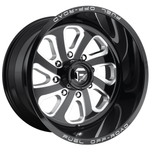 20x9 Fuel Offroad Wheels D587 Flow 8x170 1 Offset 125.1 Centerbore Gloss Black