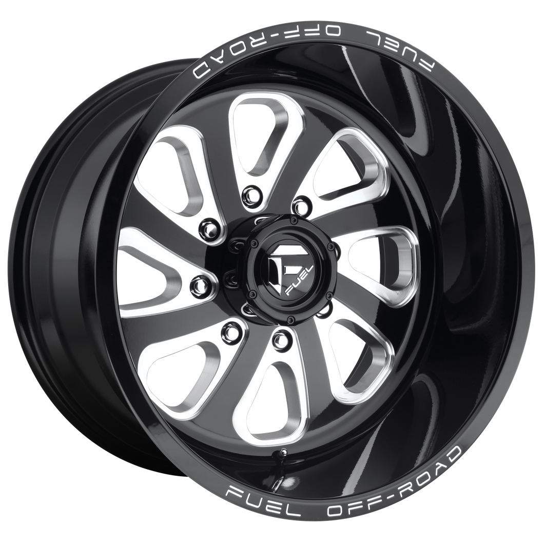 20x9 Fuel Offroad Wheels D587 Flow 8x170 1 Offset 125.1 Centerbore Gloss Black