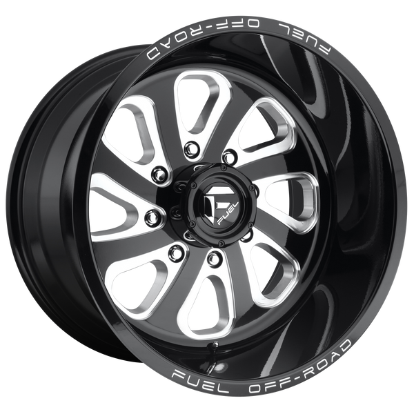 20x9 Fuel Offroad Wheels D587 Flow 8x180 20 Offset 124.2 Centerbore Gloss Black