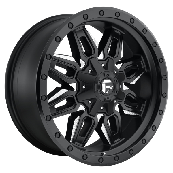 18x9 Fuel Offroad Wheels D591 Neutron 5x139.7/5x150 1 Offset 110.1 Centerbore Matte Black