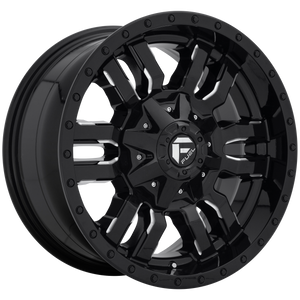 24x14 Fuel Offroad Wheels D595 Sledge 5x127/5x139.7 -75 Offset 87.1 Centerbore Gloss Black