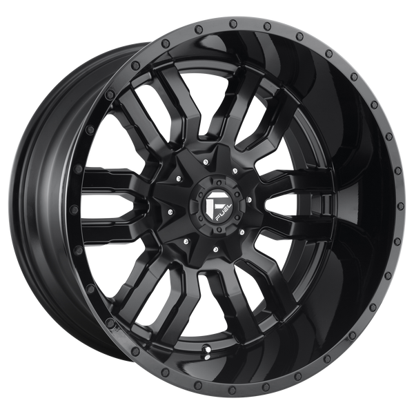 20x9 Fuel Offroad Wheels D596 Sledge 6x135/6x139.7 1 Offset 106.1 Centerbore Matte Black